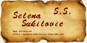 Selena Šukilović vizit kartica